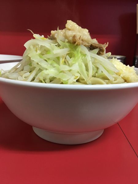 「小ラーメン  ネギ 玉子 ニンニク アブラ」@ラーメン二郎 茨城守谷店の写真