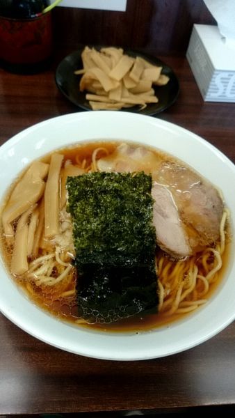 「ラーメン並（６００円）＋メンマ（１５０円）」@めんくい亭の写真