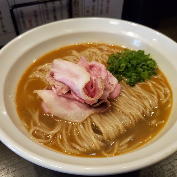 「オマール海老と牡丹海老の合わせそば(¥900)」@灰汁中華 丿貫 福富町本店の写真
