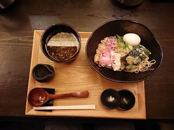 「昆布水つけ麺（醤油）」@つけ麺 山崎の写真