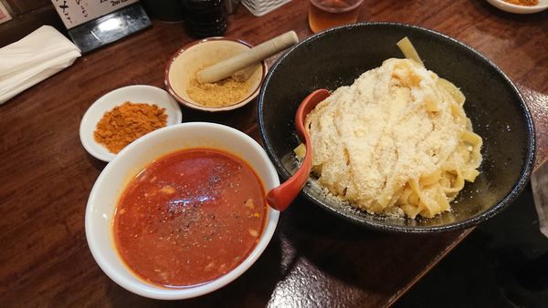 「冷やしサバト(大盛) 1000円」@鰹節 辻もと つけ麺処の写真