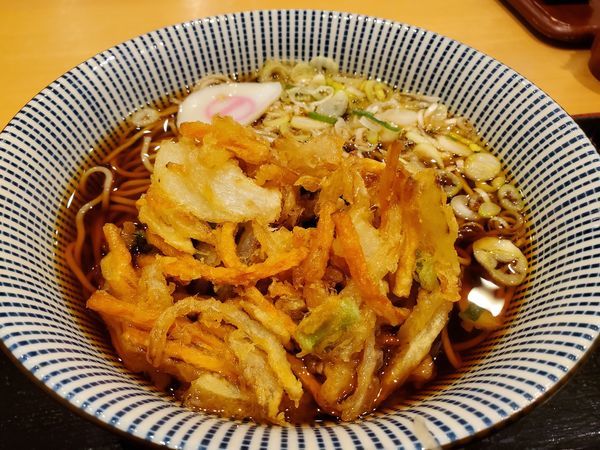 「かき揚げそば450円」@そばいち 新宿店の写真