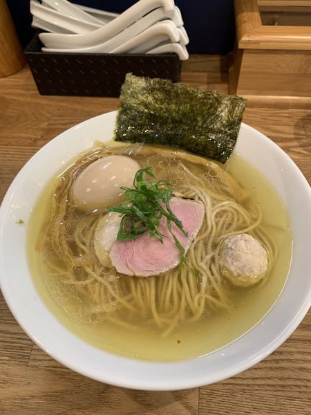 「味玉地鶏（塩）」@自家製麺 純の写真