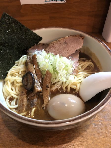「洋風カレーラーメン味玉付き＋半ライス¥1,160」@藤原らーめん店・カレー店の写真