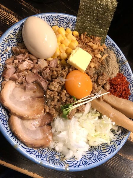 「【限定】味噌まぜそば￥1000＋替玉￥100」@狼煙 〜NOROSHI〜の写真