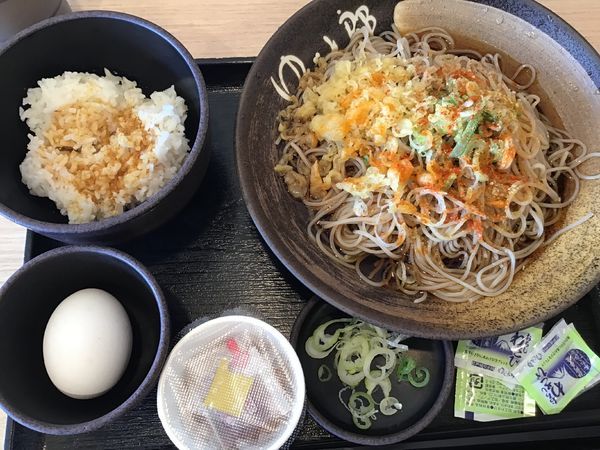 「朝そば(納豆)360円、クーポンで大盛無料」@ゆで太郎 柏の葉キャンパス店の写真