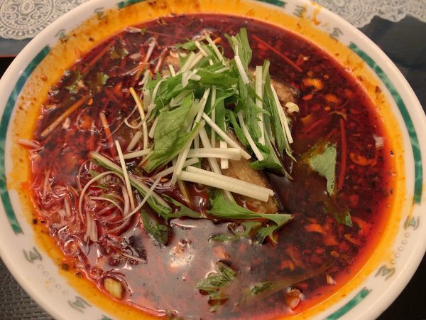 「豚バラ肉激辛麻辛麺1000円」@穂禮上海 by SHANGHAI HOUSEの写真