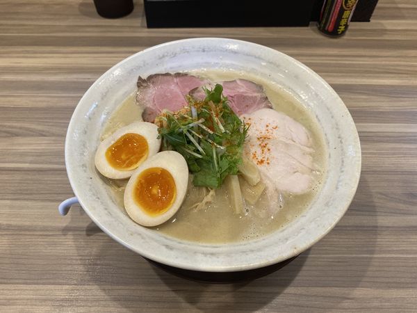 「鳥そば大盛900＋全増400 鶏たま飯300」@鳥そば 真屋の写真