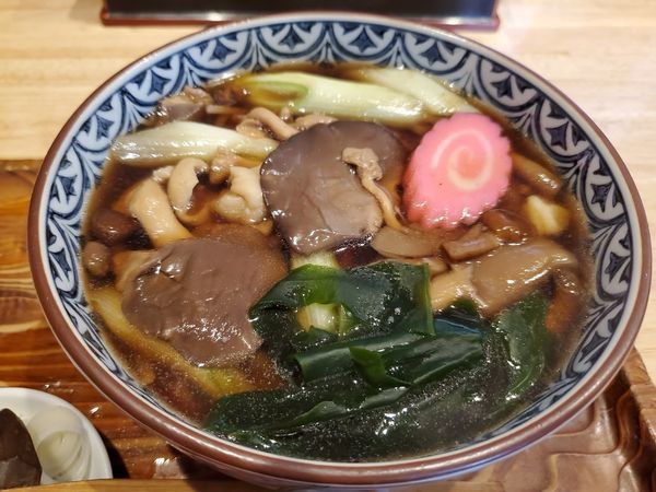 「きのこそば」@おそば 満留賀の写真