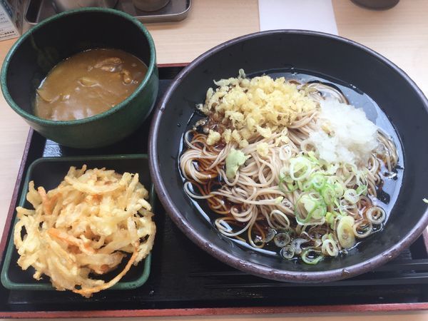 「朝そば鬼おろし・カレールー(¥330+クーポン)」@ゆで太郎 錦町店の写真