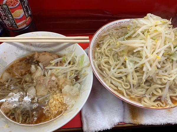 「大ラーメン麺チョイ増し」@ラーメン二郎 三田本店の写真