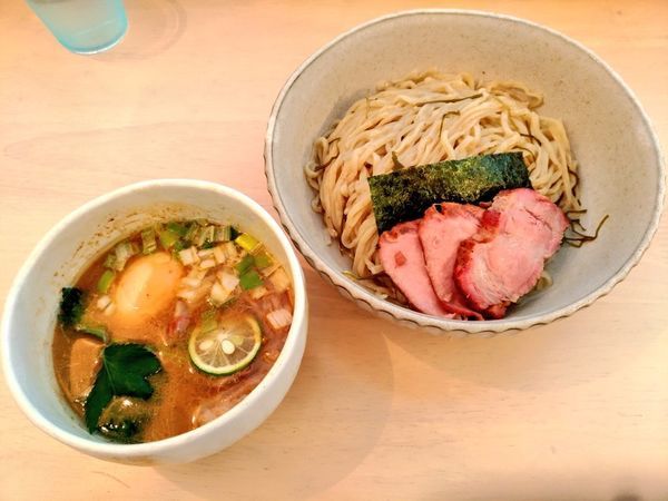 「期間限定 地鶏の醤油つけ麺」@NAGISAの写真