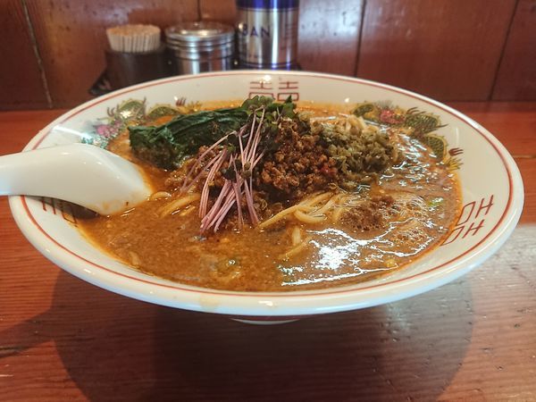 「担々麺＋汁無し担々麺風和え玉」@麺処 ほん田の写真
