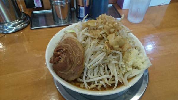 「特大ラーメン(全増し)￥７５０」@麺屋穴場の写真