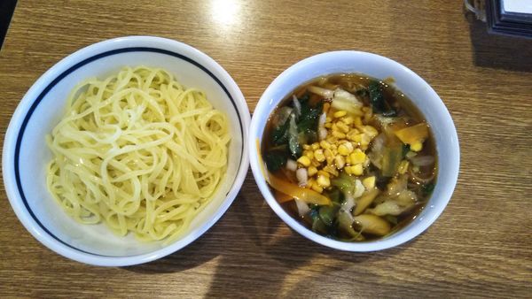 「野菜つけめん　中華麺大盛り」@農村かふぇ ハレルヤの写真