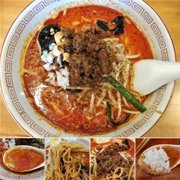「担々麺＋ちょいめし＝930円」@担々飯店の写真