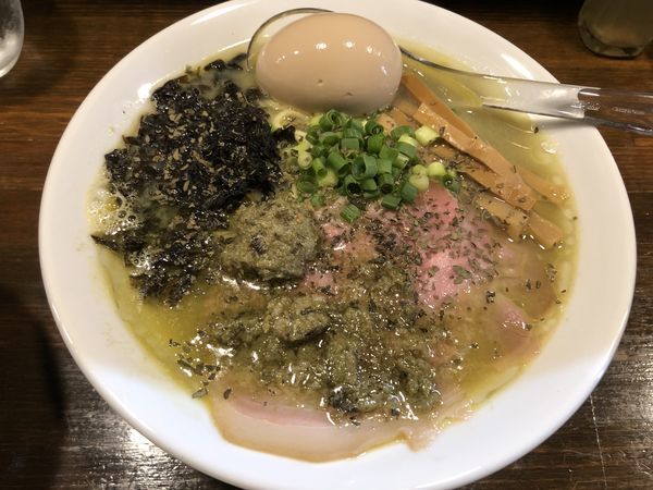 「広島県産牡蠣塩らぁ麺」@Soupmenの写真