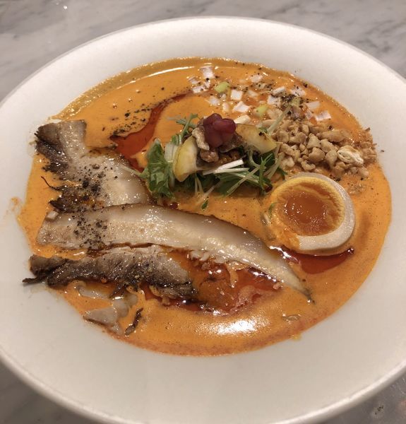 「スパイシー鶏白湯ラーメン980円」@MENSHO SAN FRANCISCOの写真