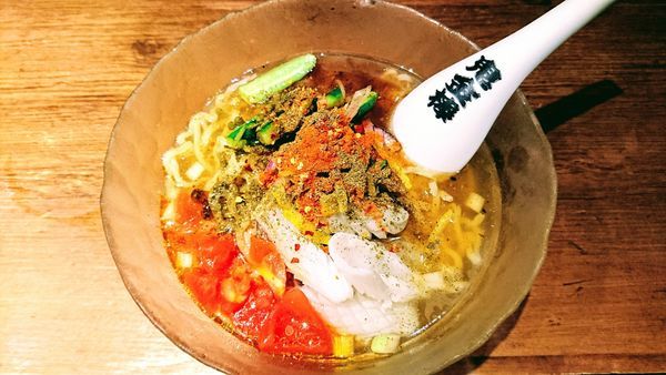 「烏賊ざんまいカラシビ冷しらー麺」@カラシビ味噌らー麺・つけ麺 神田本店の写真