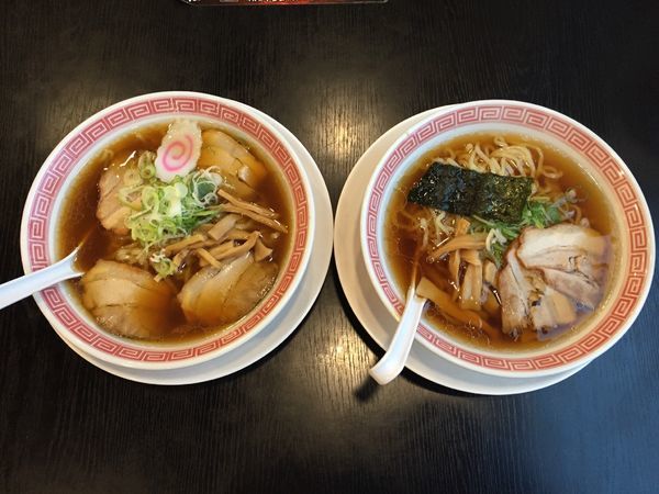 「【創業祭限定】中華そばクラシック＋中華そば 食べ比べセット」@幸楽苑 川口上青木店の写真