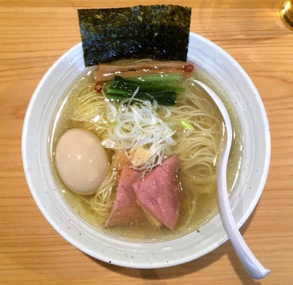 「アサヒプレミアム熟撰 → 味玉らぁ麺（塩）」@麺屋 さくら井の写真