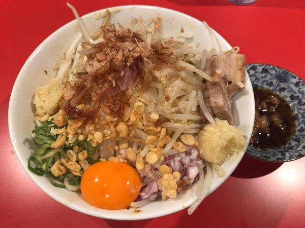 「まぜそば」@用心棒 市ヶ谷飯田橋の写真