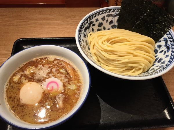 「濃厚煮干しつけそば　味玉」@中華そば 勝本の写真