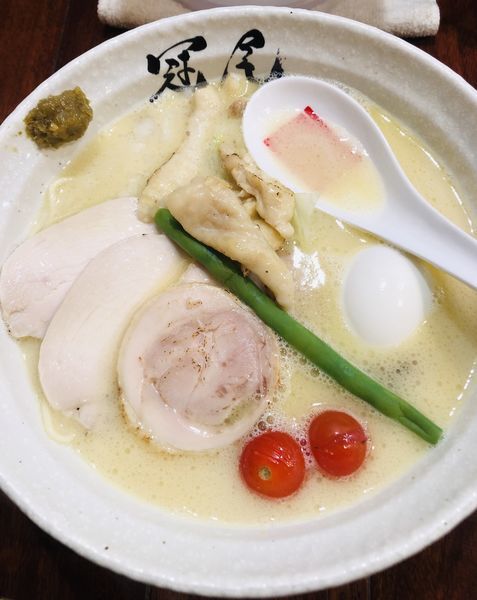 「特製鶏白湯らぁめん 1150円」@らぁめん冠尾 恵比寿西店の写真