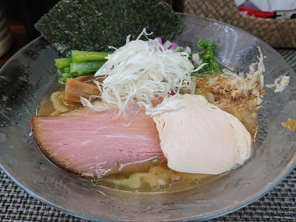 「【限定】鯵とイタヤ貝の冷やし手もみ麺」@麺や 睡蓮の写真