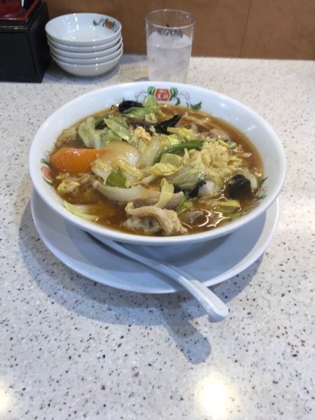 「五目あんかけラーメン 600円」@餃子の王将 瑞江駅北口店の写真