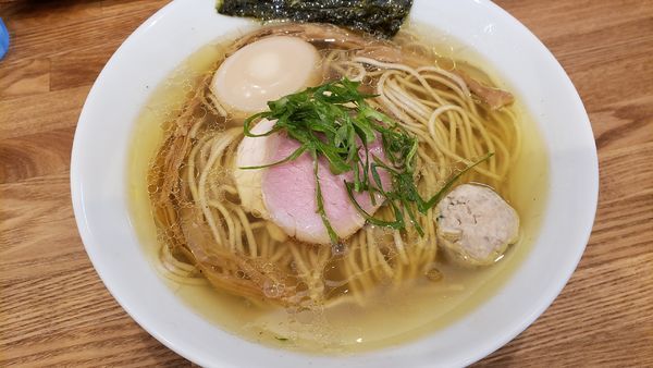「味玉地鶏 塩」@自家製麺 純の写真