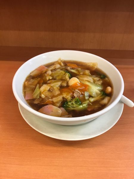 「五目あんかけラーメン610円」@日高屋 京成八幡駅前店の写真