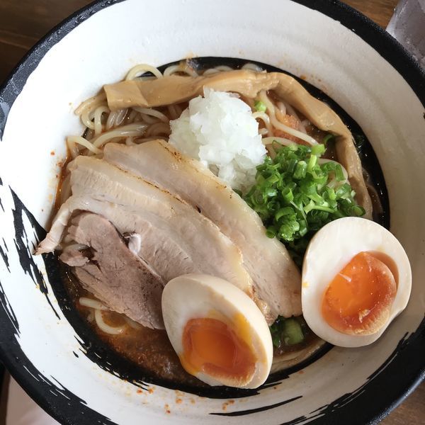 「煮干香る冷やし辛そば 850円」@麺屋 宜候の写真