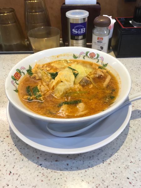 「辛玉ラーメン 464円」@餃子の王将 瑞江駅北口店の写真