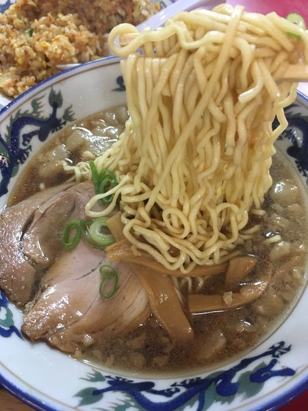 「ラーメン 半チャーハン」@中華 萬来軒の写真