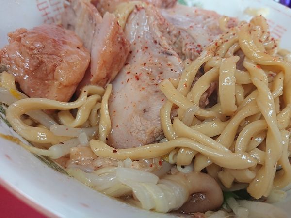 「汁なし 豚ダブル」@ラーメン二郎 環七一之江店の写真