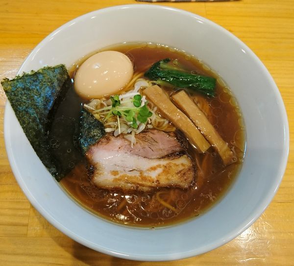 「大山鶏中華蕎麦+味玉」@麺匠 金衛門の写真