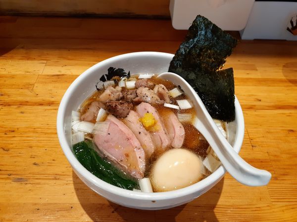 「特製鴨中華そば（塩・醤油）」@満鶏軒の写真