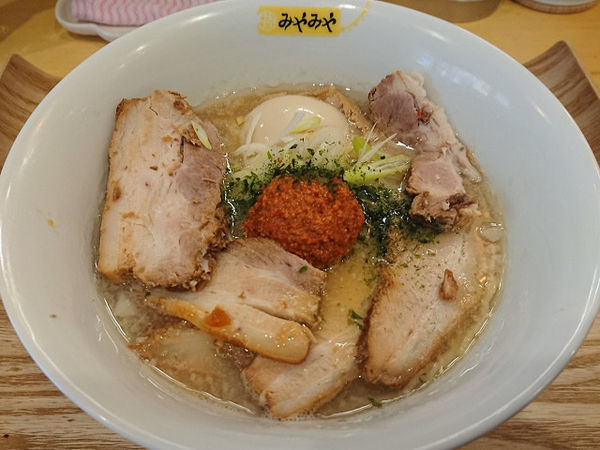 「特製山形辛味噌」@鶏びあんSobaみやみやの写真