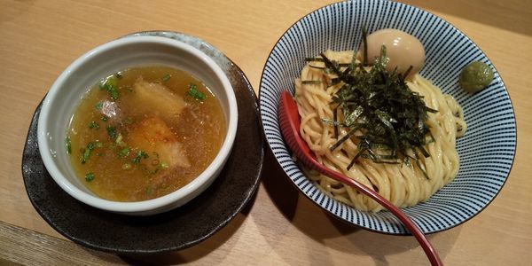 「味玉塩つけ麺」@塩つけ麺 灯花の写真