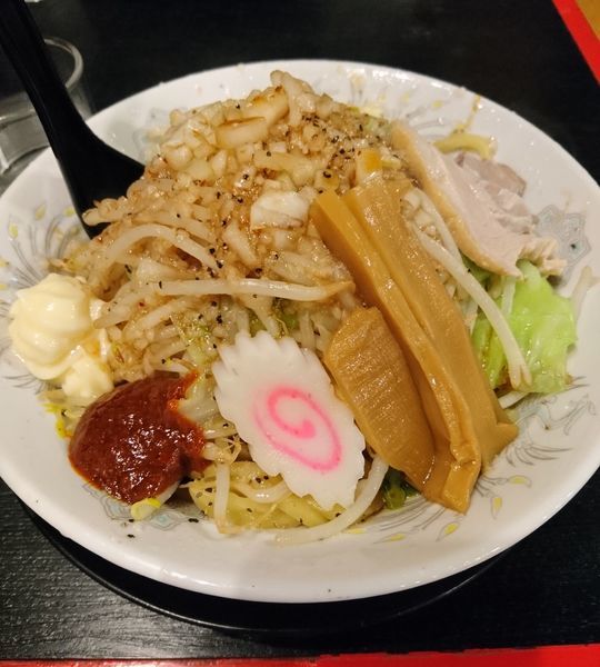 「まぜそば大盛」@麺屋けんしんの写真
