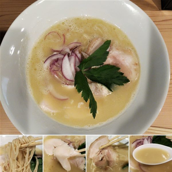 「濃厚福島鶏白湯　950円」@麺処若武者 ASAKUSA 〜FUKUSHIMA NOODLE STYLE〜の写真