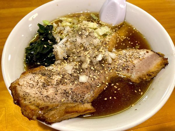 「特濃煮干しチャーシューメン」@うどん屋 源さんの写真