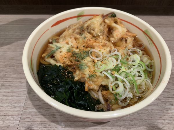 「かき揚げ天ぷらそば 410円」@狭山そば 所沢店の写真