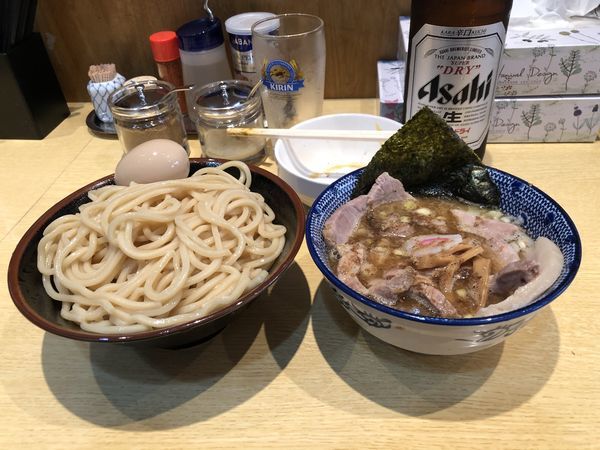 「つけチャーシュー+ビール」@くり山の写真