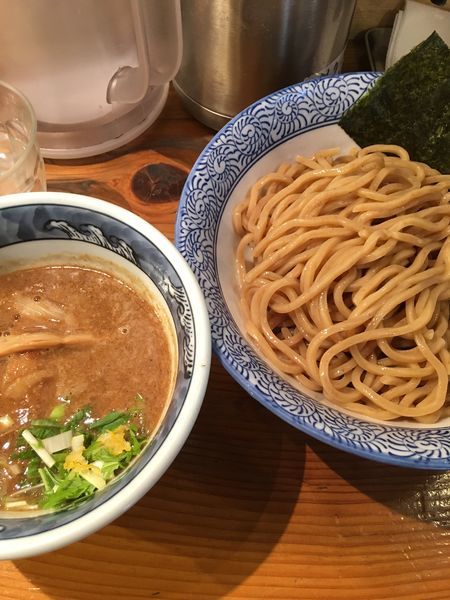 「濃厚つけ麺（胚芽麺）」@道玄坂マンモスの写真