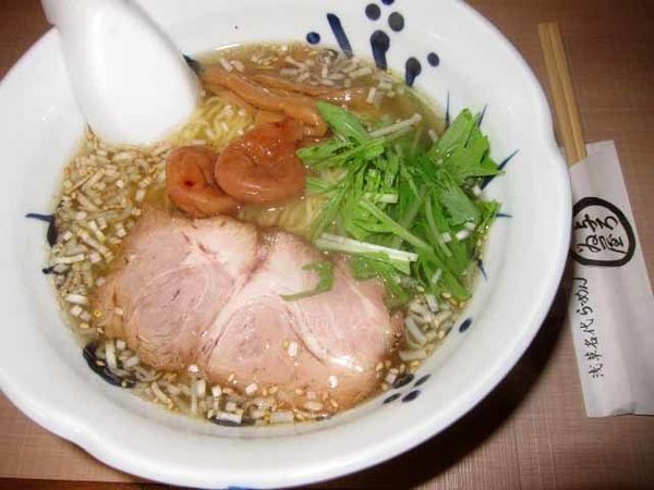 「梅しおらーめん　800円」@与ろゐ屋の写真