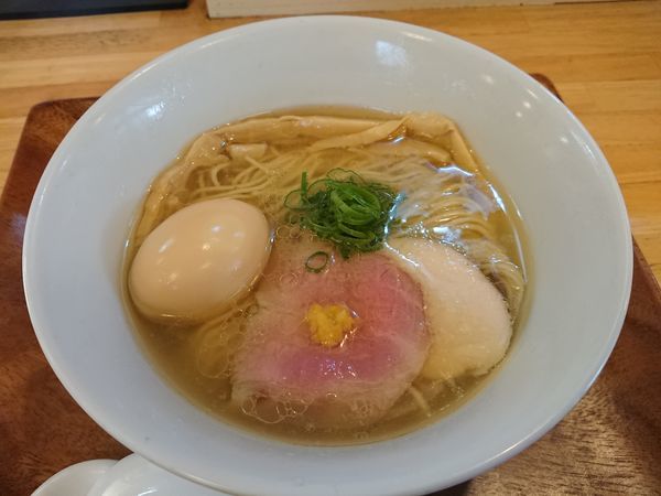 「柚子塩らぁ麺 800円＋煮玉子100円」@入鹿（IRUCA）-Tokyo-の写真