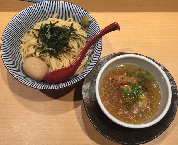 「塩つけ麺800円+味玉(VIPカード)」@塩つけ麺 灯花の写真