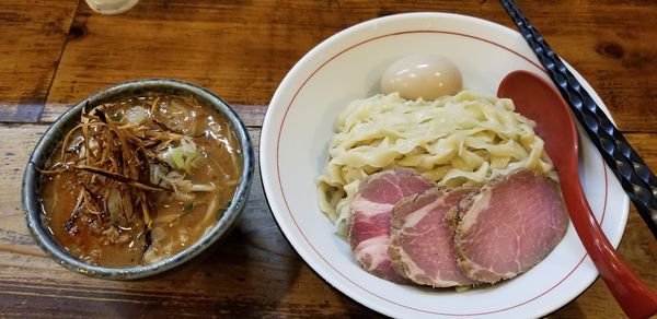 「味噌つけ麺大盛+特製」@東京味噌らーめん 鶉の写真